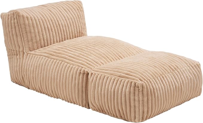 Hobestluk Big Bean Bag Lounger Chairs Large Beanbag Chair - Image 9