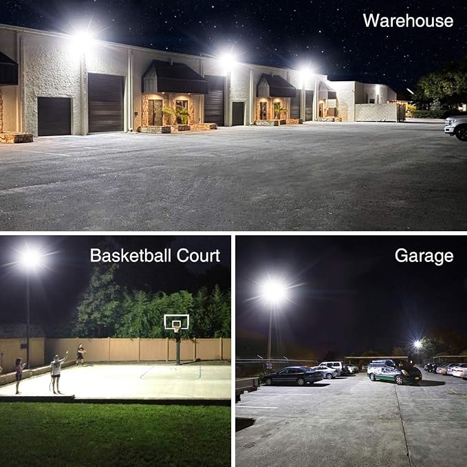 Onforu 150W LED Flood Light Outdoor, 15000LM Security Lights, IP66 Waterproof - Image 8