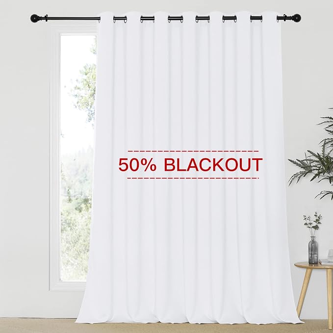 NICETOWN Sliding Door Curtain Extra Wide and Long, Thermal Insulated Large by NICETOWN