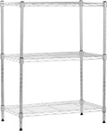 Amazon Basics 3-Shelf Adjustable Heavy Duty Steel Wire Shelving Rack by AmazonBasics