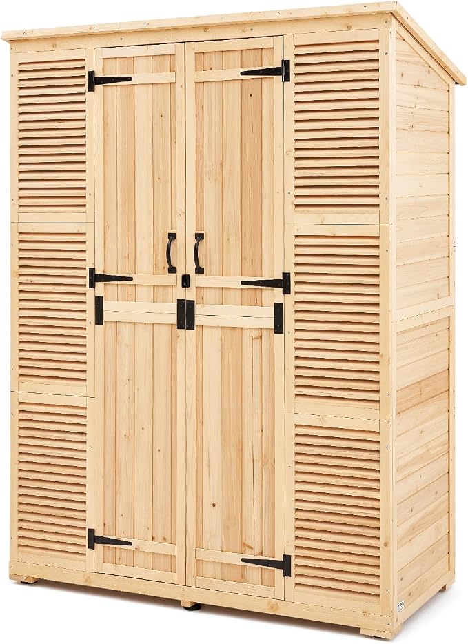 VEVOR Outdoor Storage Shed, Oversize Wooden Outside Storage Cabinet by VEVOR