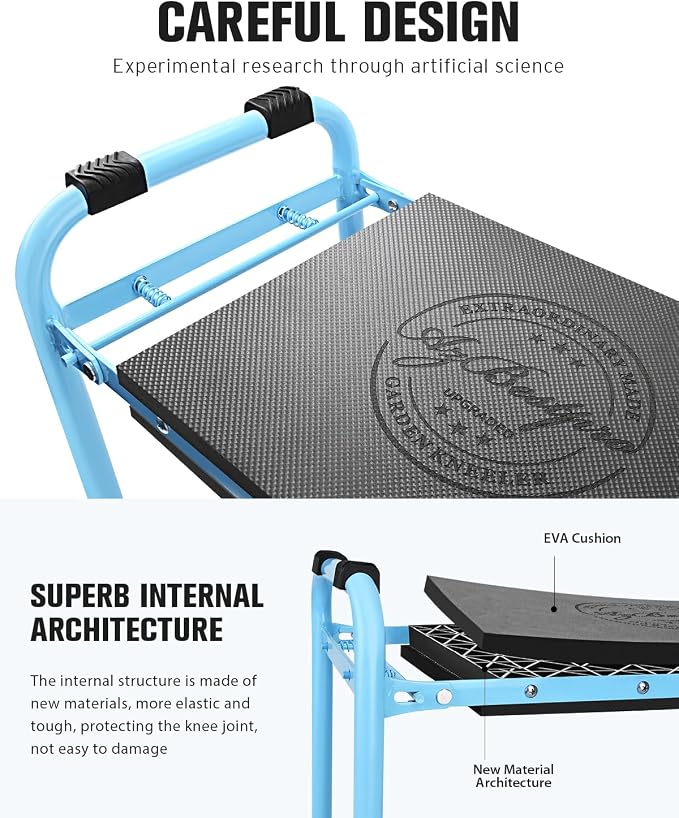 Garden Kneeler and Seat, Upgraded Foldable Heavy Duty Gardening Stool - Image 5