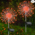Solar Garden Lights Outdoor, 2 Pack 120 LED Twinkling Firework Lights Decorative by Yaafen