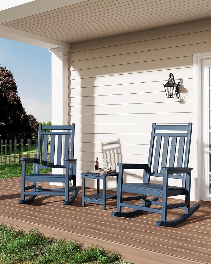 GarveeLife Adirondack Outdoor Side Table 18 x 15 in, HDPE 2-Tier Patio Side - Image 2