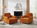 Chaise Lounge Chair Indoor Set of 2, Oversized Accent Chair by VANOMi