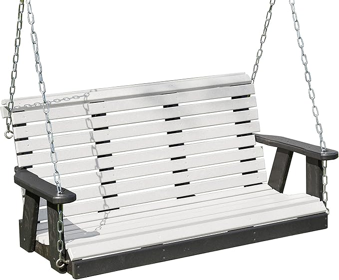 Poly Lumber Wood 5FT Porch Swing Amish Craftsmandship Made in USA HDPE by Unknown