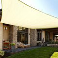 LOVE STORY Custom Size 6'x12' Butter Cream Sun Shade Sail Rectangle UV Block by LOVESTORY