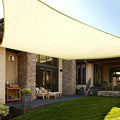 LOVE STORY Custom Size 10'x18' Butter Cream Sun Shade Sail Rectangle UV Block by LOVESTORY