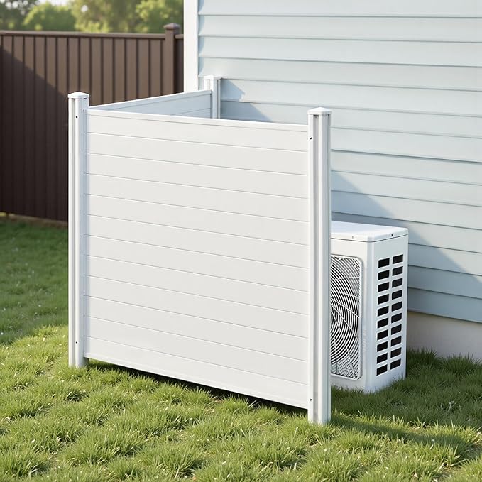 VEVOR Outdoor Privacy Screens, Pool Equipment Enclosure, Horizontal Vinyl - Image 8