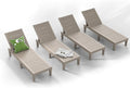 ROJIK Outdoor Chaise Lounge Chair Set of 4, by ROJIK