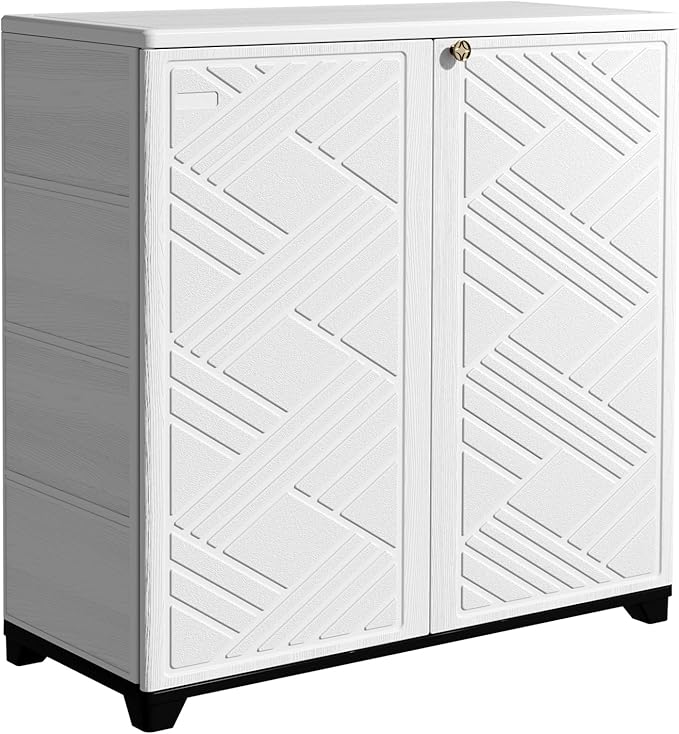 Storage Box Outdoor Caninet, Resin Indoor Storage Box Waterproof, Outdoor by Mrosaa