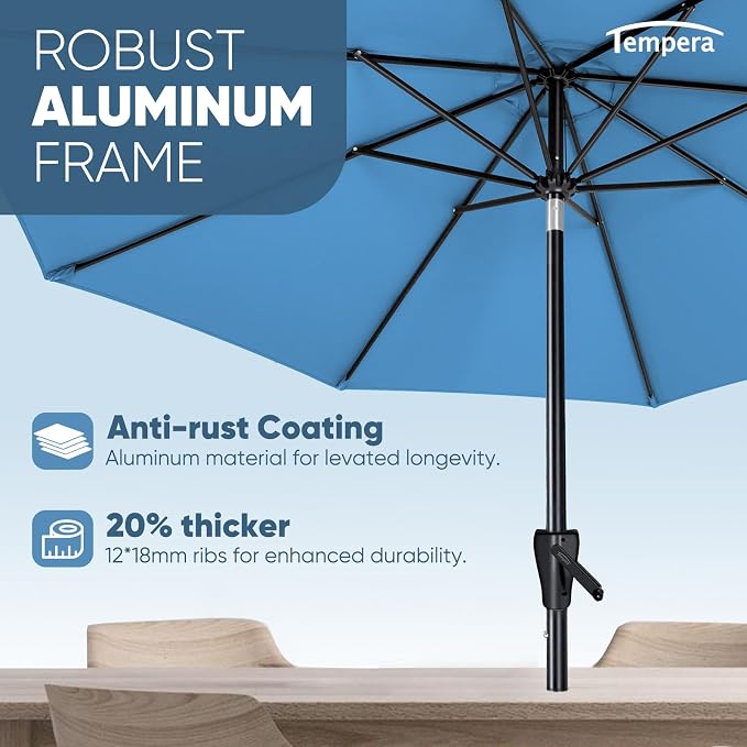 Tempera Patio Market Outdoor Table Umbrella - Image 5