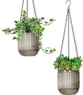 Josteve 4.5 Inch 2 Pcs Self Watering Hanging Planter Indoor Plant Pots Drainage by Josteve