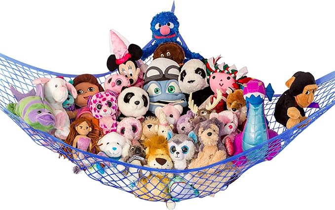 Lilly's Love Stuffed Animal Hammock | Corner Hanging Organizer, Toy Storage by LillysLove
