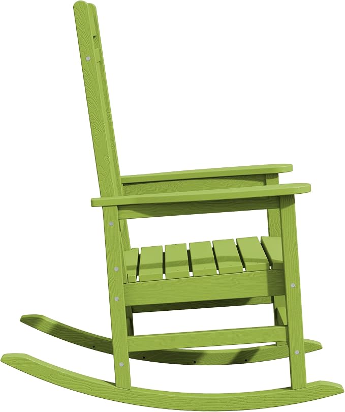 KINGYES HDPE Rocking Chairs Outdoor, Patio Rocking Chairs - Image 11