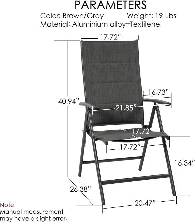 Kozyard Coolmen 2-Pack Outdoor Patio Dining Chair Set - Image 2