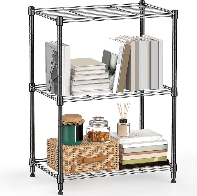 450 lbs Steel Storage Shelving 3-Tier Utility Shelving Unit Steel Organizer by MEIGAOPLASTICANDMETALHKCOLIMITED