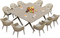 PURPLE LEAF 12 Pieces Patio Dining Set by PURPLELEAF