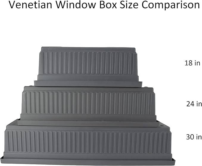 The HC Companies 30 Inch Venetian Rectangular Window Planter Box - Image 5