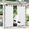 Easy-Going Linen Look Outdoor Curtains Waterproof Windproof Porch Curtains by Easy-Going