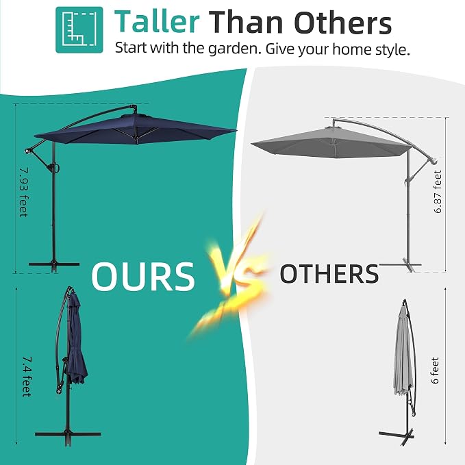 Shintenchi Patio Offset Umbrella - Image 4
