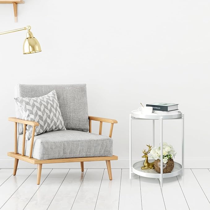 Danpinera 2 Tier Metal Side Table - Image 6