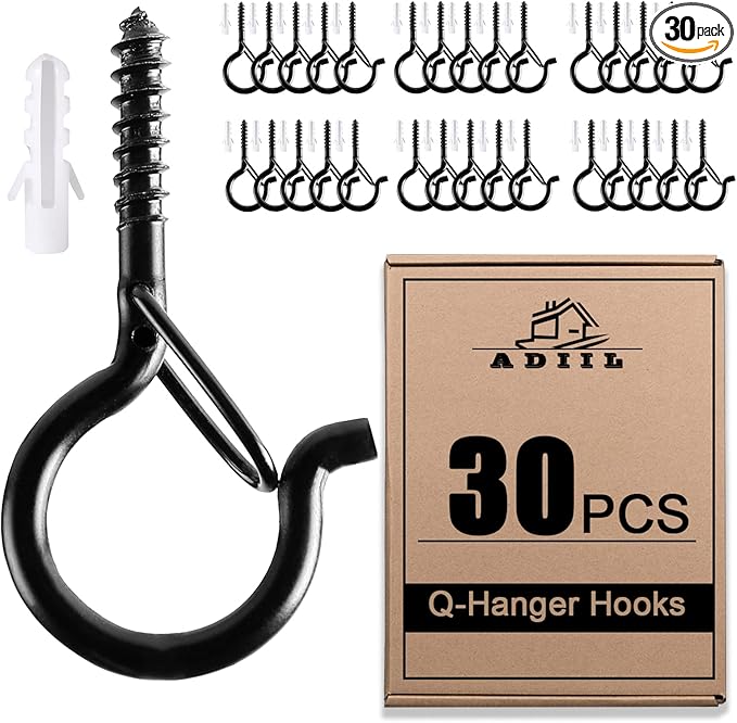ADIIL 30 PCS Q Hanger Hooks by ADIIL