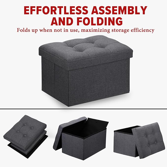 LINMAGCO Ottoman Storage Ottoman - Image 4