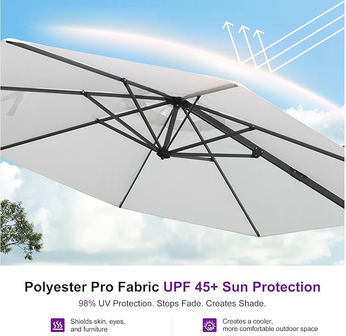 PURPLE LEAF 10 Feet Patio Umbrella - Image 5