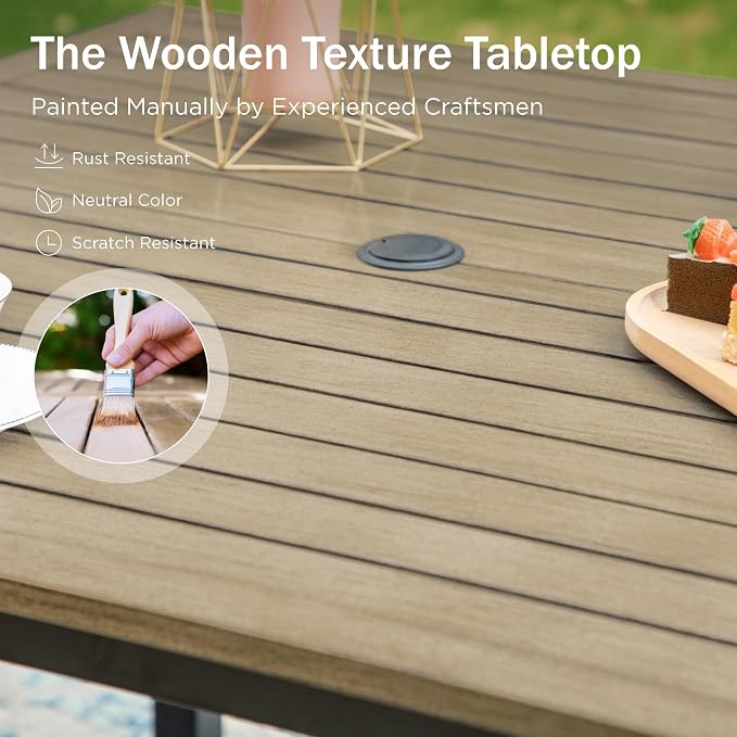 PHI VILLA 5 Pieces Outdoor Dining Set - Image 7