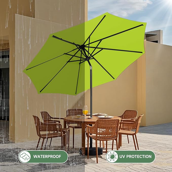 MEWAY 10ft Patio Umbrella Outdoor Table Umbrellas - Image 4