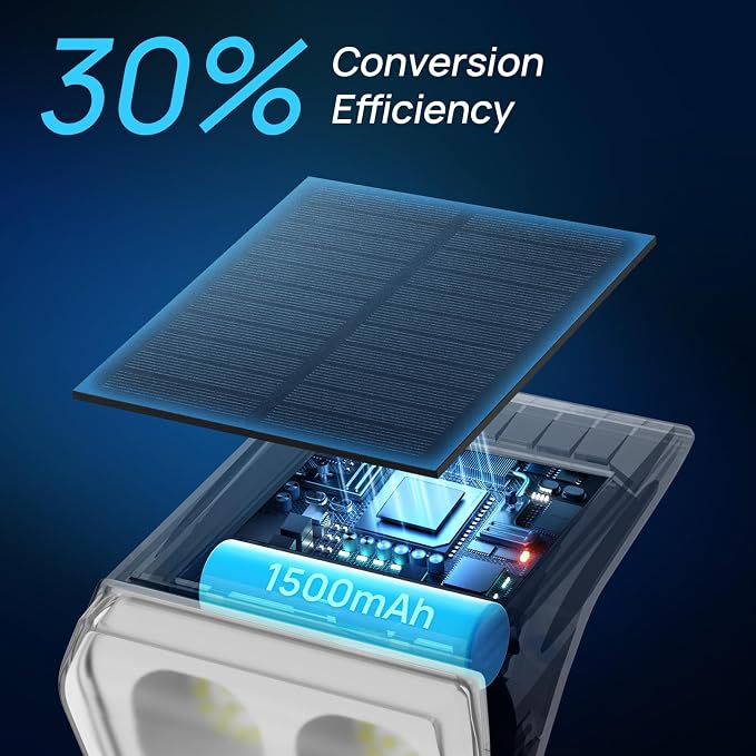 Consciot Solar Spot Lights Outdoor, 30 LED Waterproof Color Changing Solar - Image 2