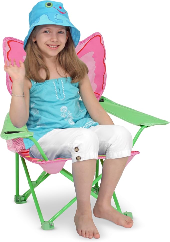 Melissa & Doug Bella Butterfly Child's Outdoor Chair - Image 4