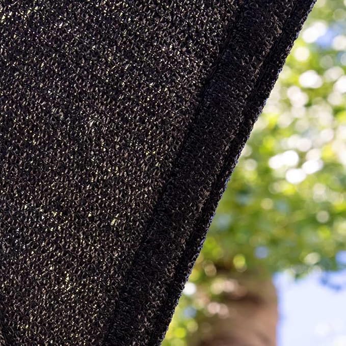 Amgo Custom Size 18' x 21' x 27.7' Black Right Triangle Sun Shade Sail Order to - Image 8