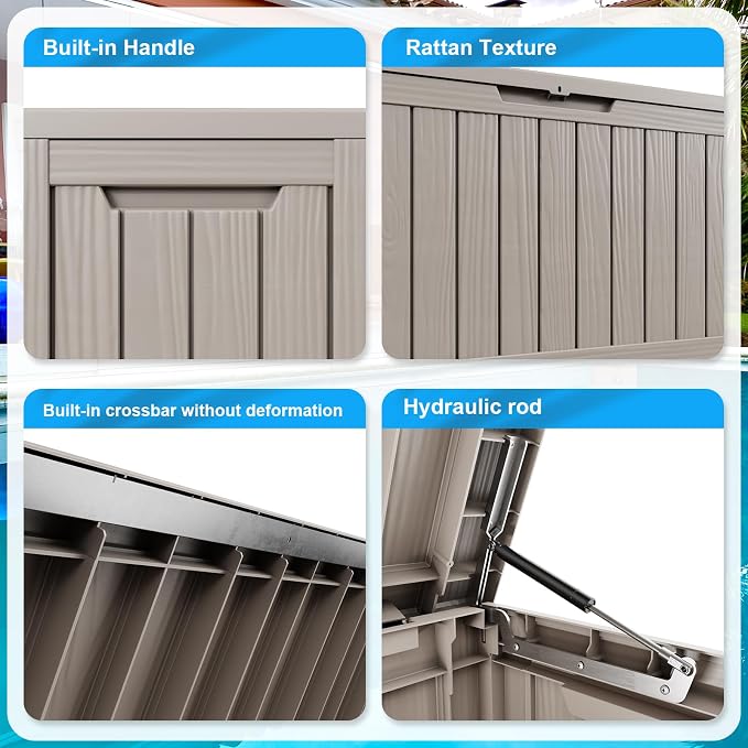 ROJIK Outdoor Storage Housing Deck Box - Image 7