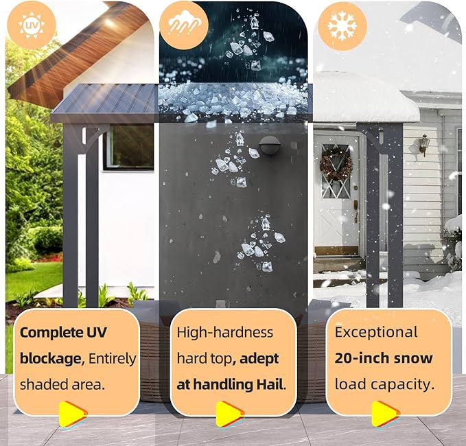 AECOJOY 14' x 8' Outdoor Hardtop Metal Gazebo - Image 4