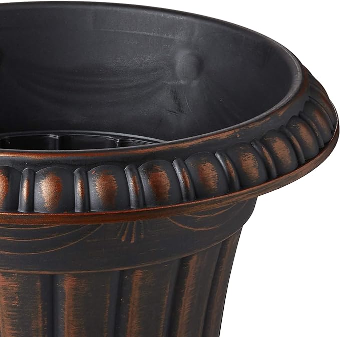 Arcadia Garden Products PL10CP Classic Traditional Plastic Urn Planter - Image 3