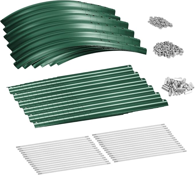 Land Guard 8×2×1.5ft Galvanized Raised Garden Bed Kit, Raised Garden Boxes - Image 3