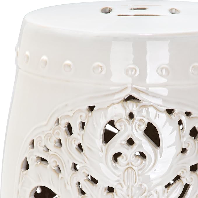 Safavieh Flora Glazed Ceramic Decorative Garden Stool - Image 5