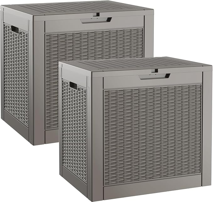 Outdoor Storage Box, Resin Deck Boxes Indoor and outdoor, Waterproof Storage by NBYSGO