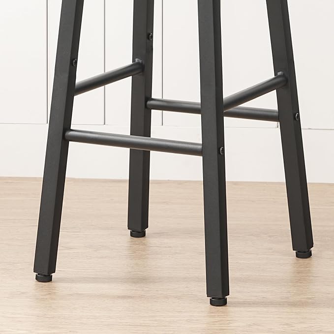 HOOBRO Bar Stools, Bar stools Set of 2, Counter Height Bar Stools, 24.8" - Image 9