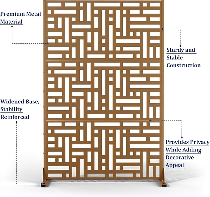 Outdoor Privacy Screen, Freestanding Privacy Fence Panels - Image 4