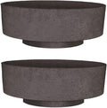 The HC Companies 8 Inch Round Plastic Succulent Capri Bowl Decorative Indoor by TheHCCompanies