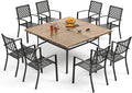 PHI VILLA 9 Pieces Outdoor Dining Set by PHIVILLAThepioneerofcomfortablehouseholdsupplies