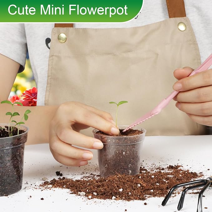 BTPLASTIK 50 Pack 2.5 Inch Clear Nursery Pots - Image 5