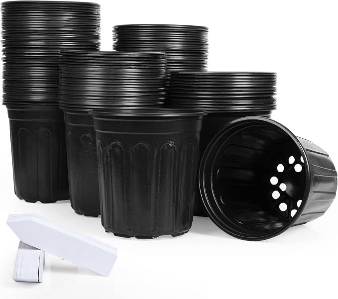 JERIA 100-Pack 1 Gallon Flexible Plant Nursery Pots by JERIA