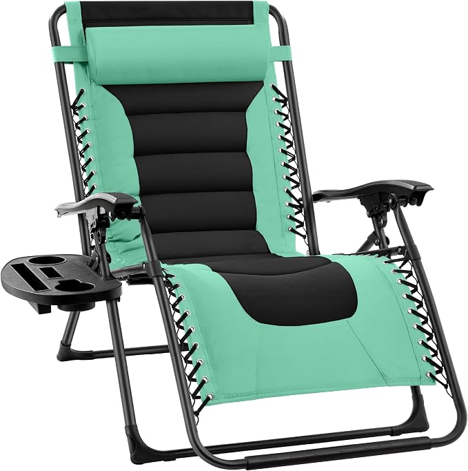 Best Choice Products Oversized Padded Zero Gravity Chair, Folding Outdoor Patio by BestChoiceProducts