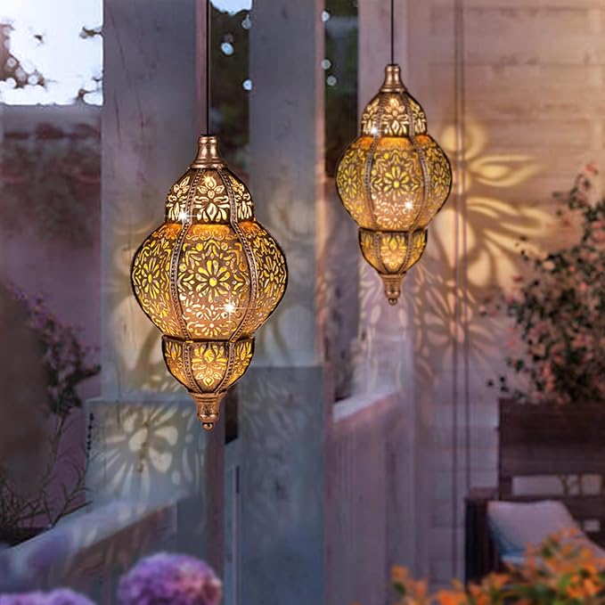 Solar Lanterns Outdoor Waterproof, Hanging Solar Lantern Garden Decor, - Image 7