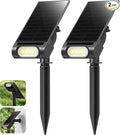 EZVALO Solar Spot Lights Outdoor IP67 Waterproof, Adjustable Solar Landscape by EZVALO