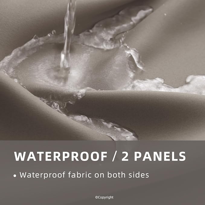 Waterproof Outdoor Curtain W52 x L84 - Image 2